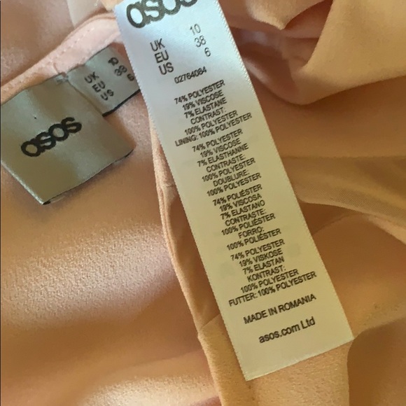 NWOT ASOS Short Sleeve Light Pink Sheath Dress - Picture 8 of 8